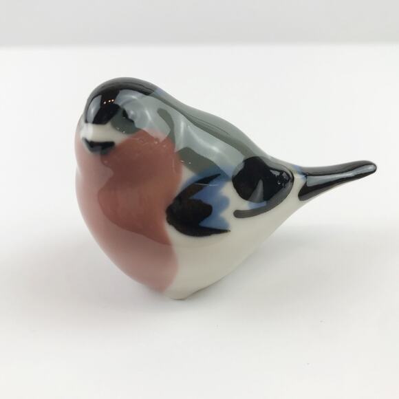 Vintage Bullfinch Bird Figurine Home Decor Whimsical Cottagecore Made in USSR - Picture 6 of 14